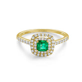 Emerald and Diamond Ring - Dracakis Jewellers